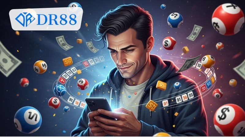 cách dò xổ số DR88 trên điện thoại