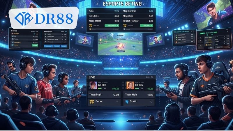 Hướng dẫn cách đặt cược giải đấu E-sports DR88