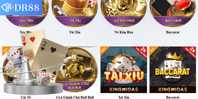 Game bài DR88 độc quyền đa dạng nhiều thể loại hot hit